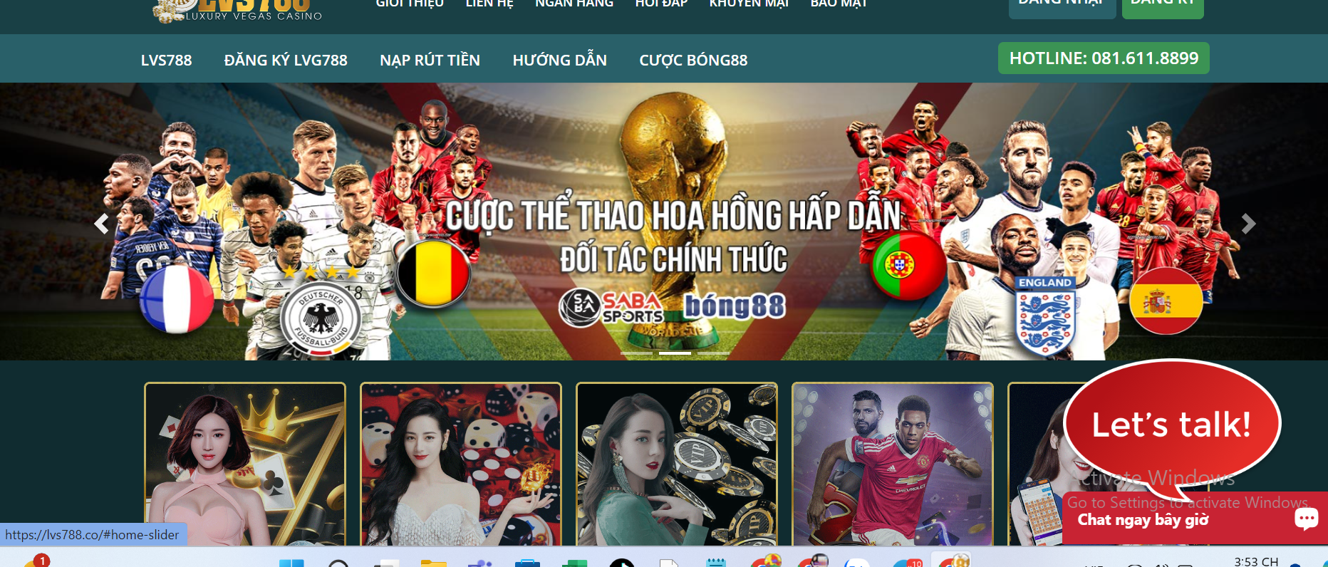 LVS788 mobile - Trải nghiệm casino trực tuyến đỉnh cao trên di động